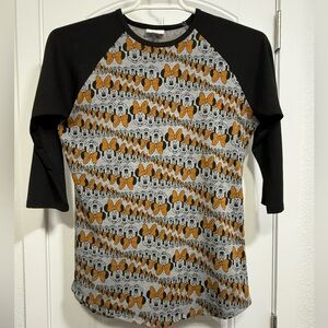 LuLaRoe Minnie Mouse Raglan Top Size S Women’s Disney